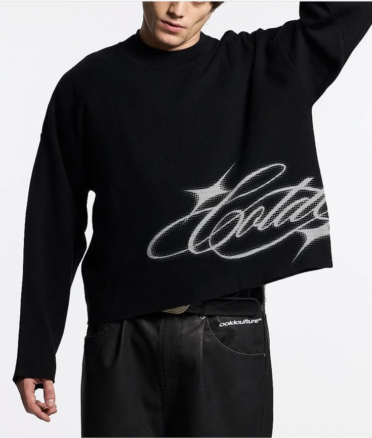 Premium Black Graphic Waffle Tee | XHAUST