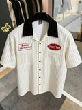 Premium White Boxy Striped Shirt | XHAUST India
