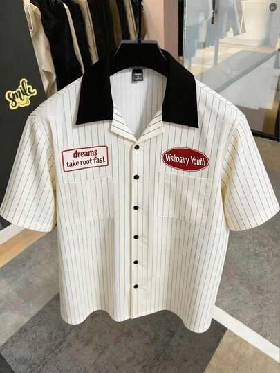 Premium White Boxy Striped Shirt | XHAUST India