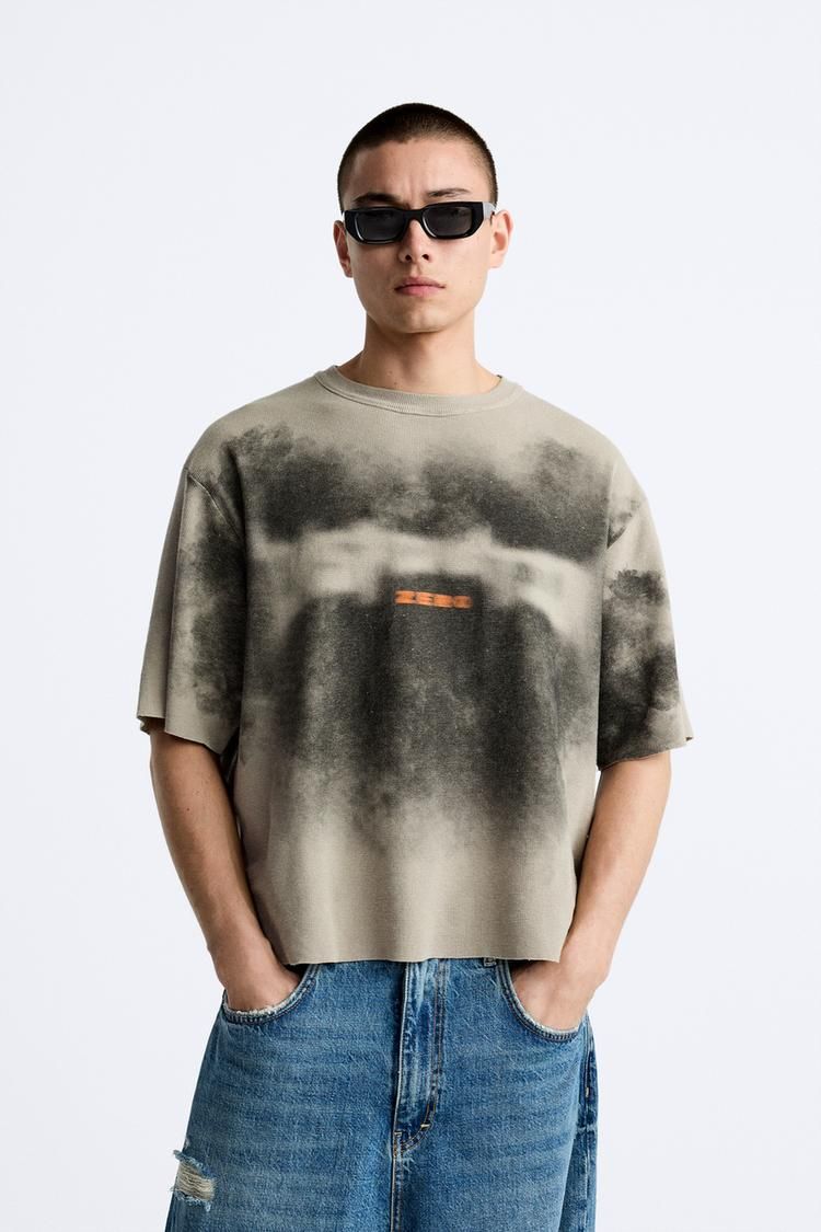 Midnight Shadow Oversized Tee
